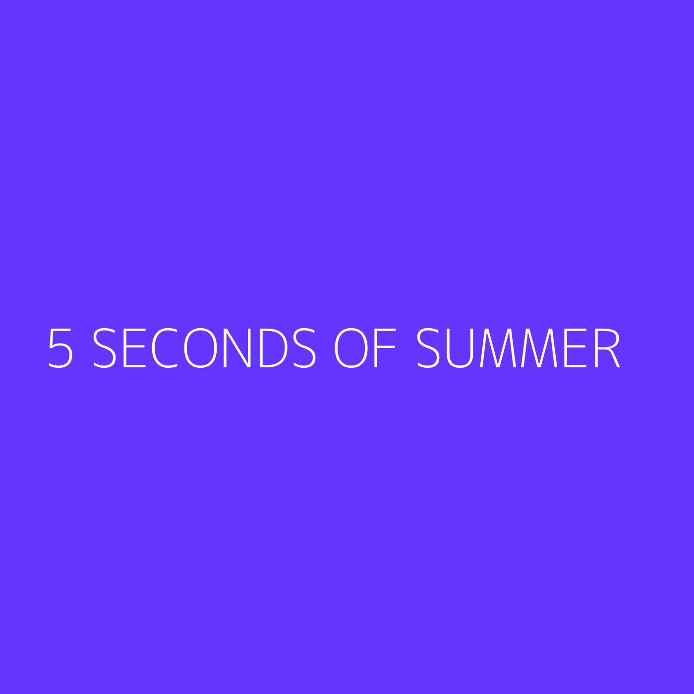 5 Seconds of Summer Playlist Artwork