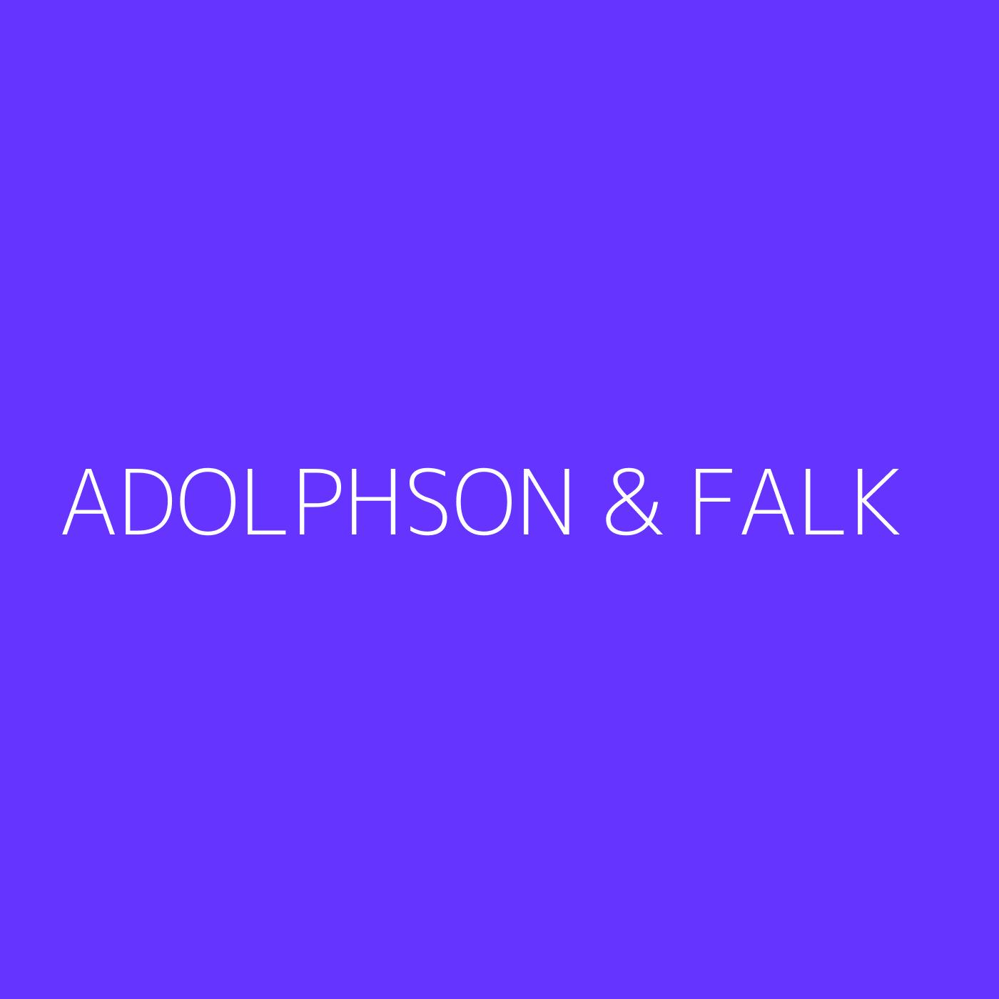 Adolphson & Falk Playlist Artwork