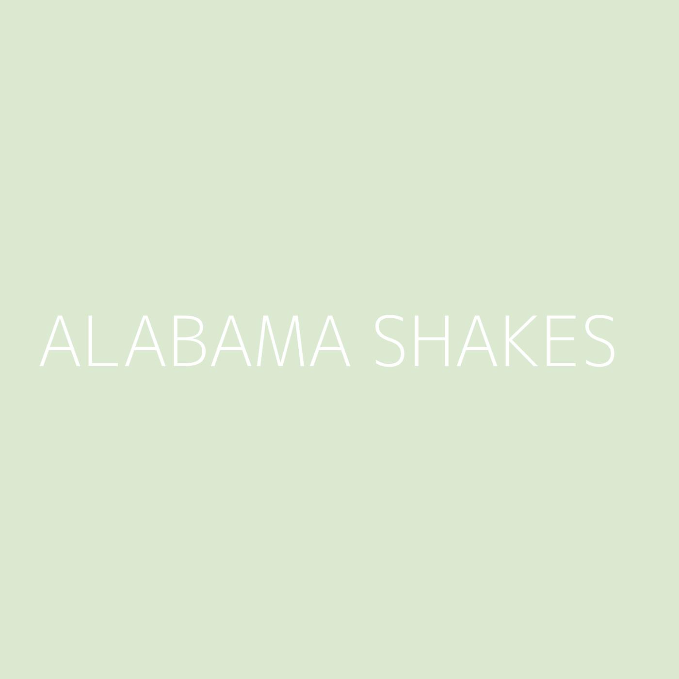 Alabama Shakes Playlist Artwork