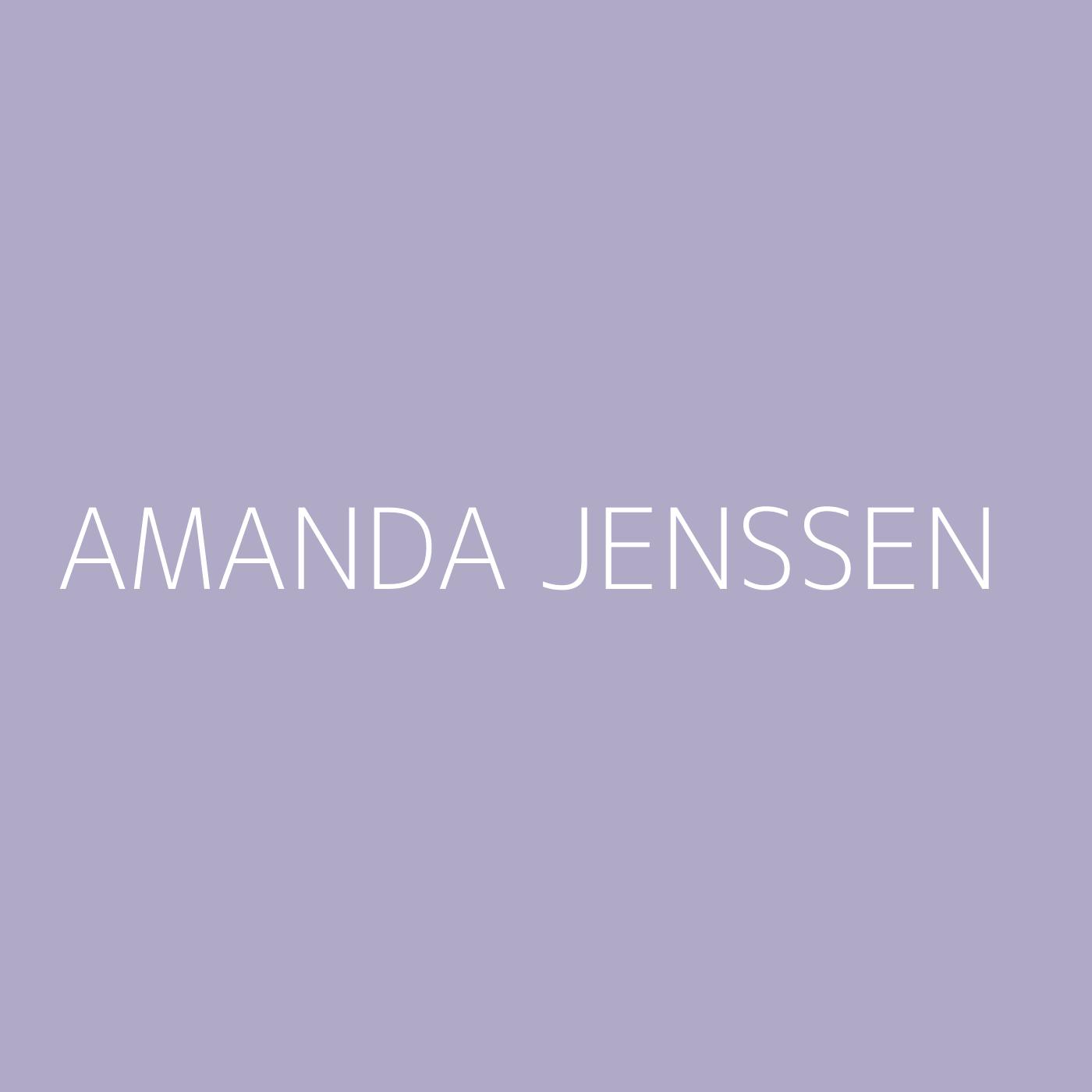 Amanda Jenssen Playlist Artwork