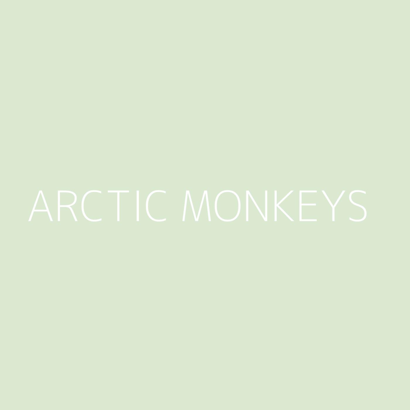 Arctic Monkeys Playlist Artwork