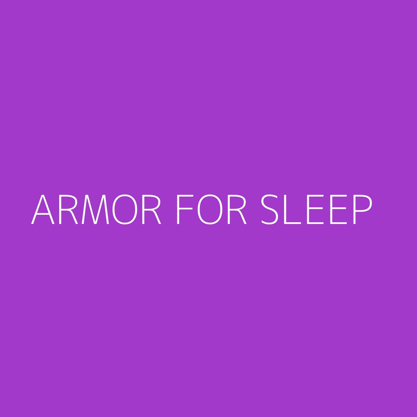 Armor For Sleep Playlist Artwork