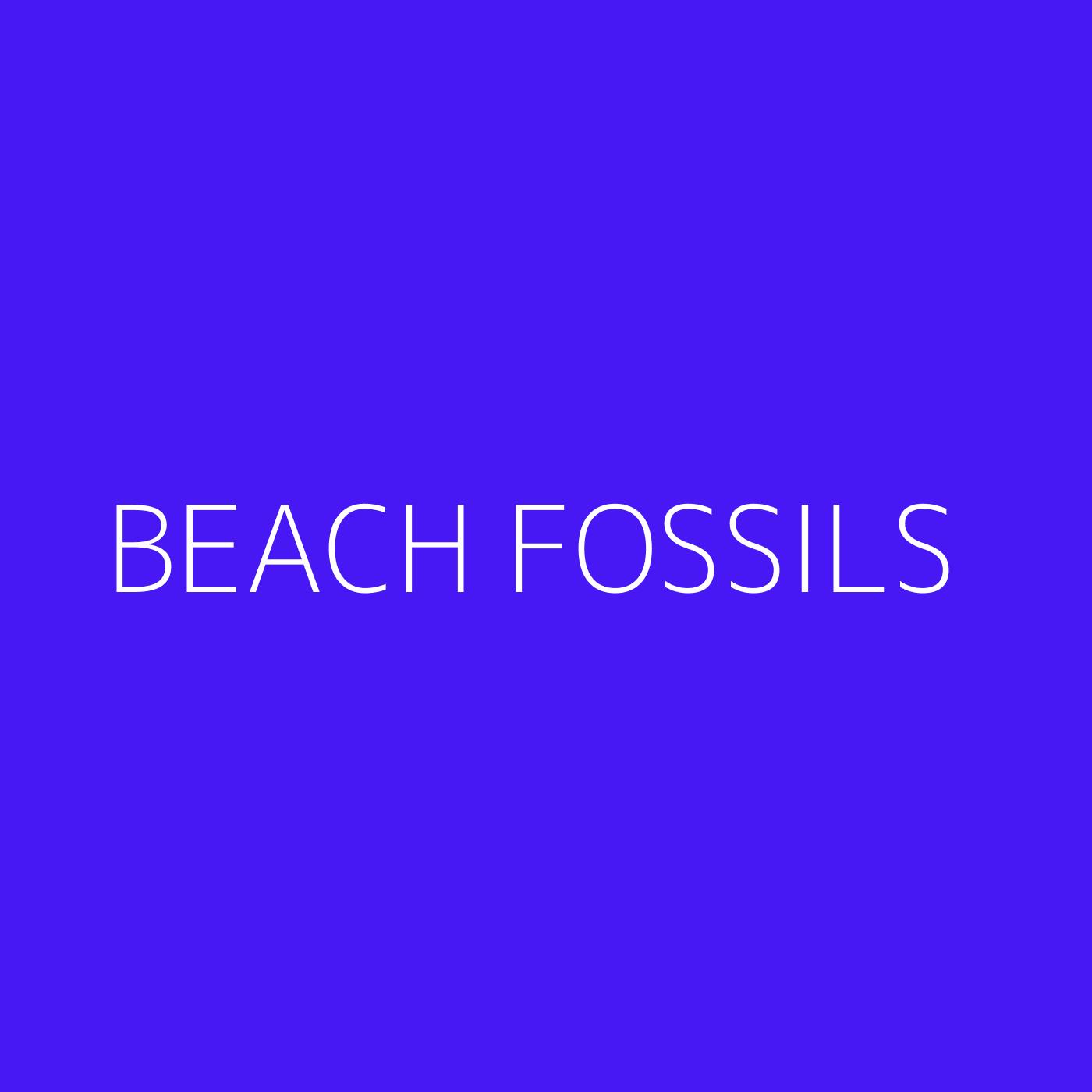 Beach Fossils Playlist Artwork