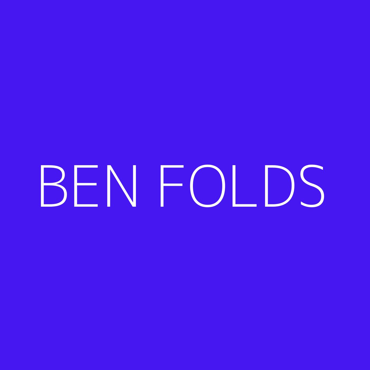 Ben Folds Playlist Artwork