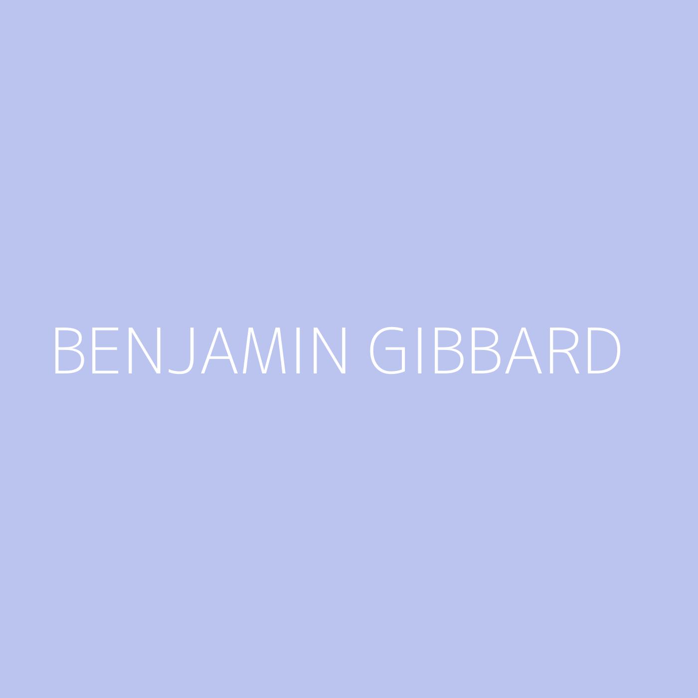 Benjamin Gibbard Playlist Artwork