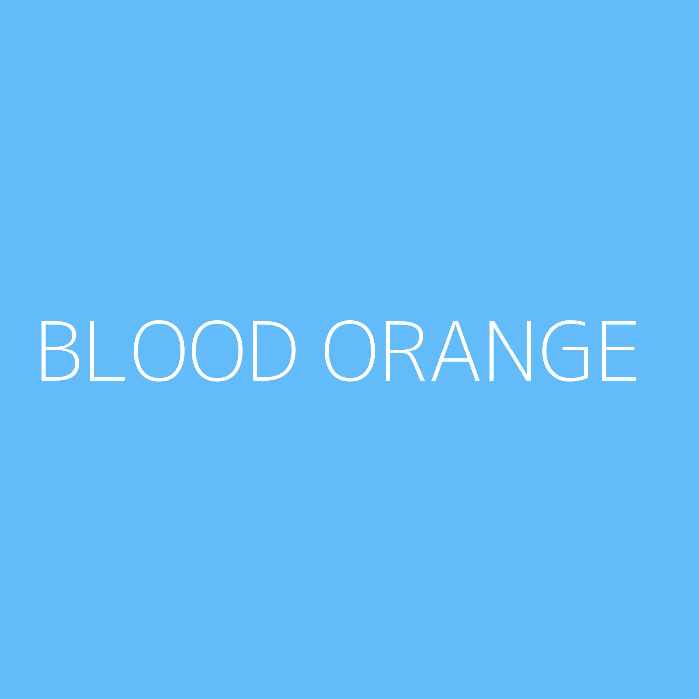 Blood Orange Playlist Artwork