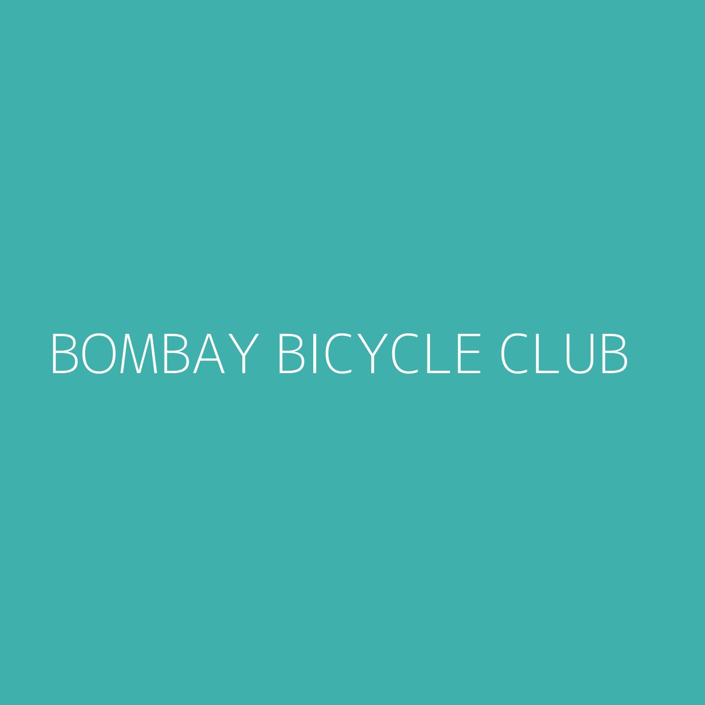 Bombay Bicycle Club Playlist Artwork