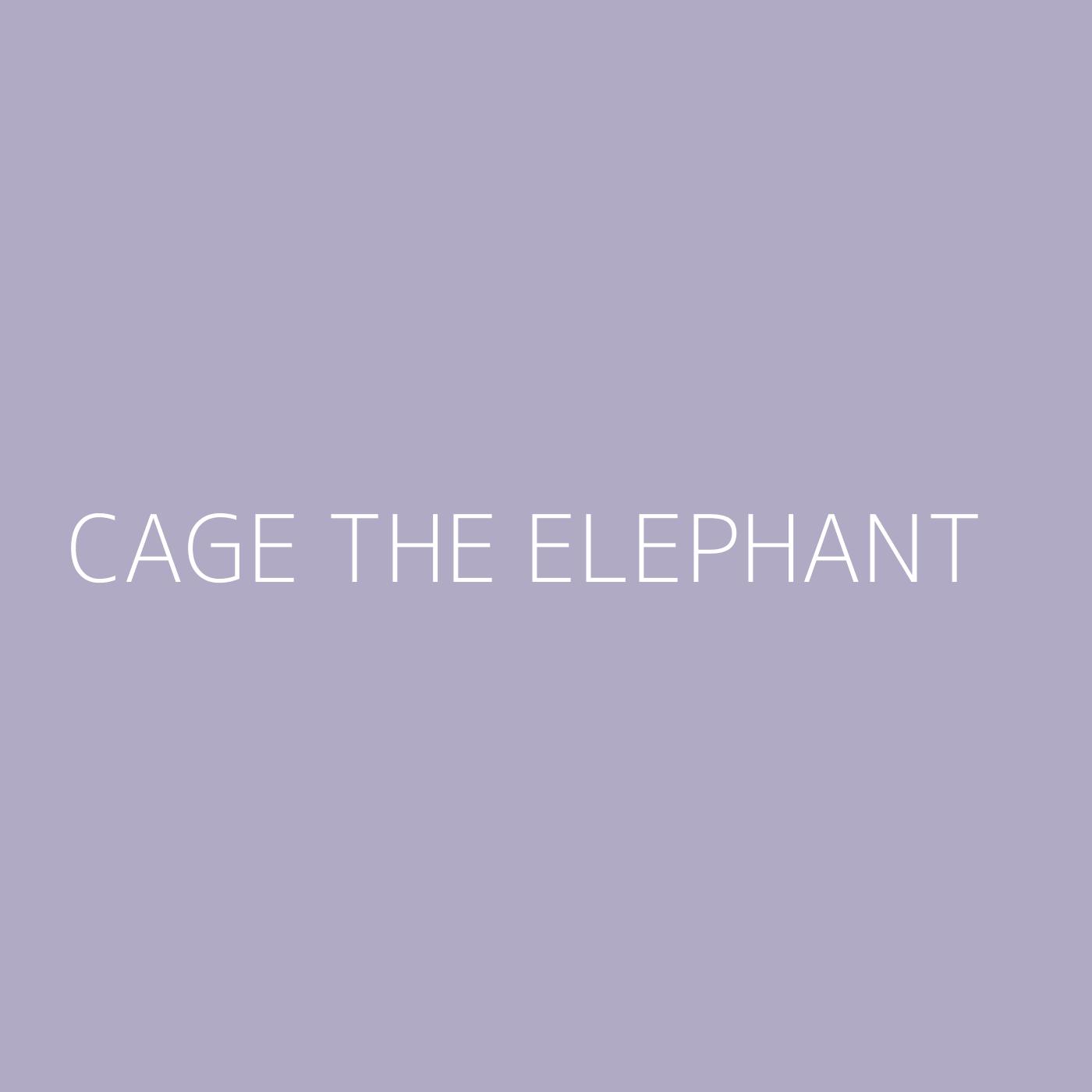 Cage The Elephant Playlist Artwork