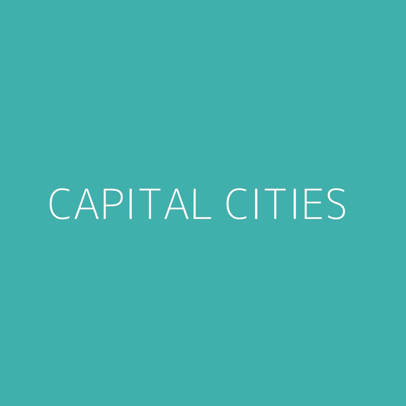 Capital Cities Playlist Artwork