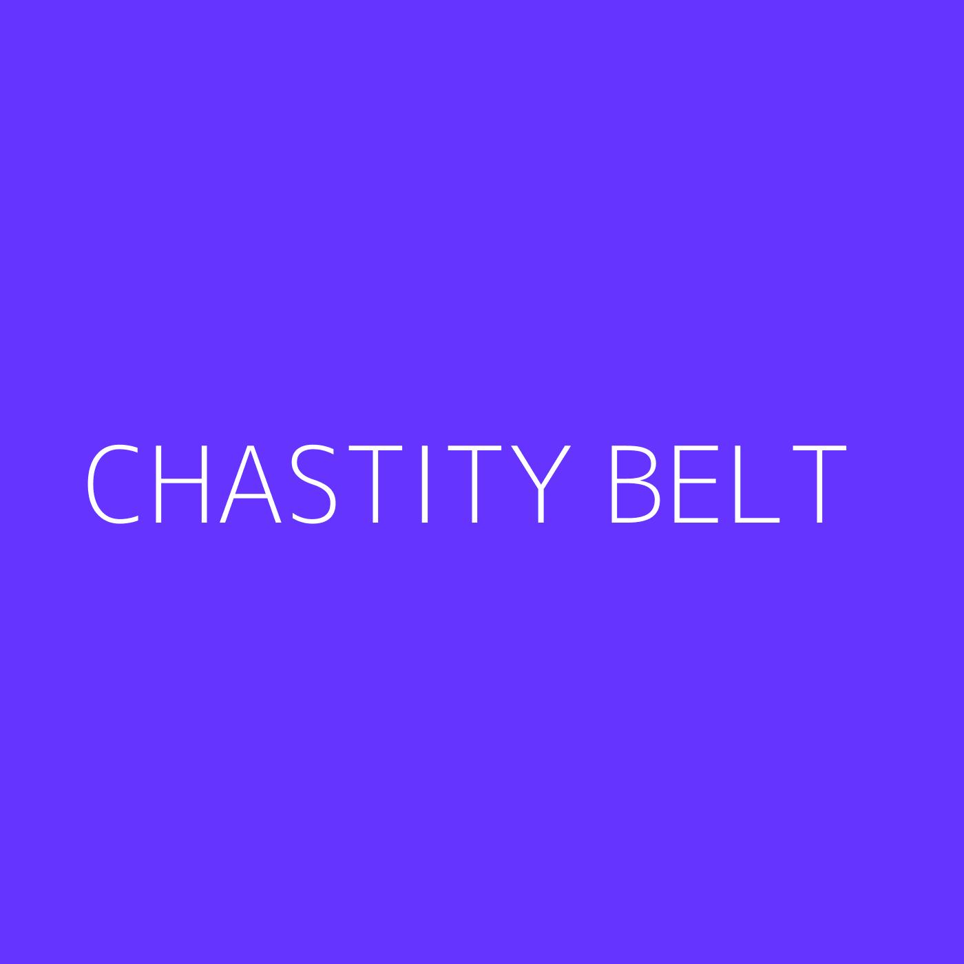 Chastity Belt Playlist Artwork