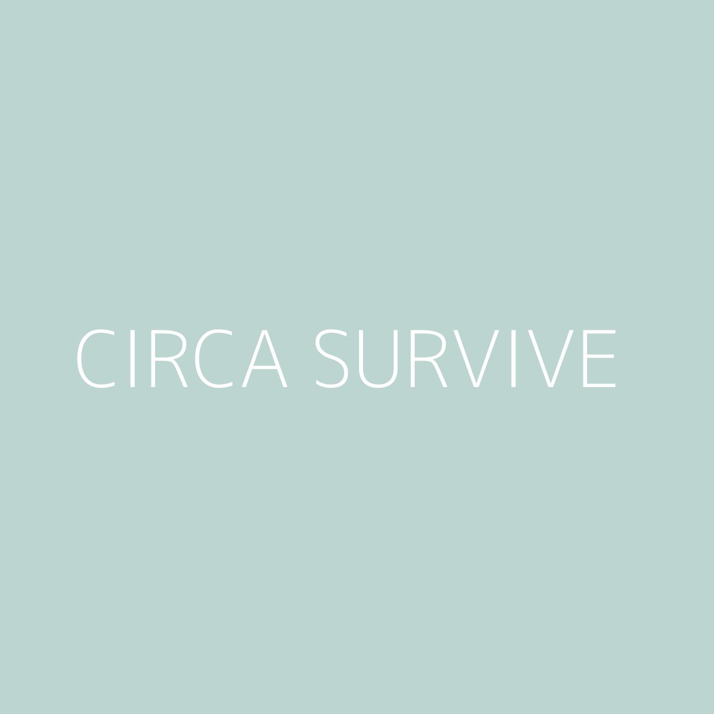 Circa Survive Playlist Artwork