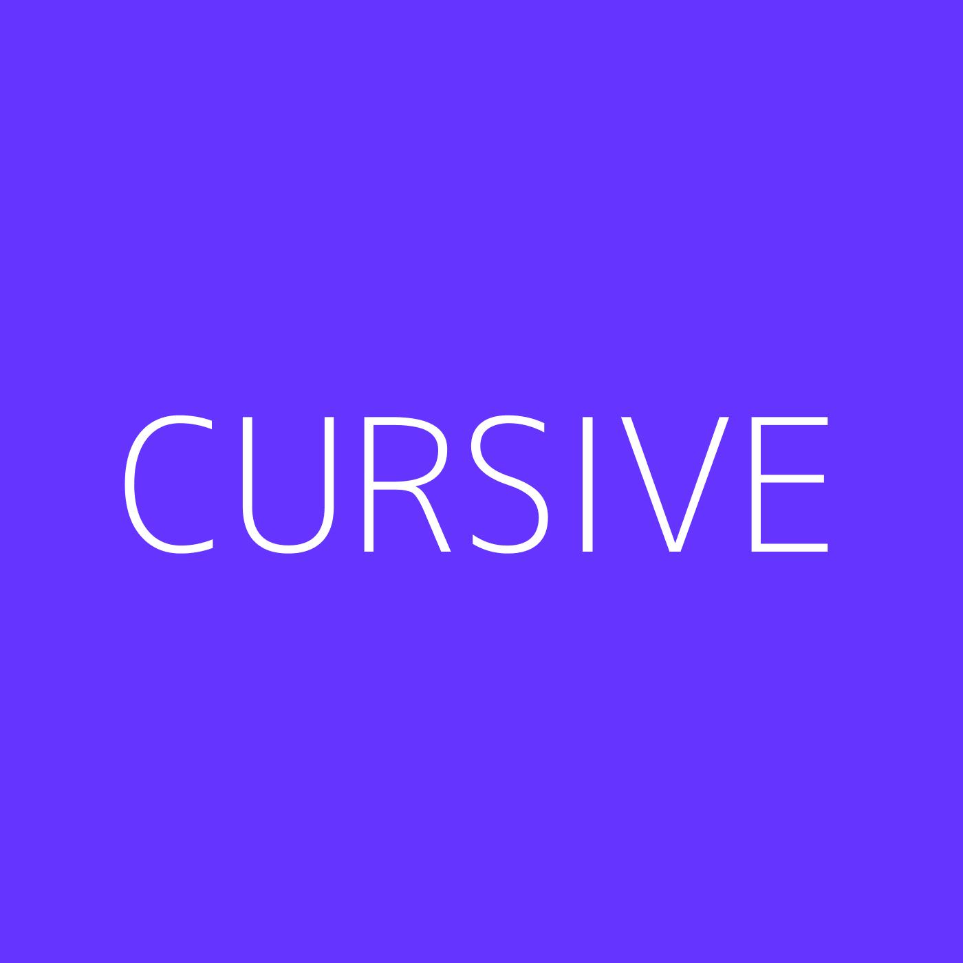 Cursive Playlist Artwork