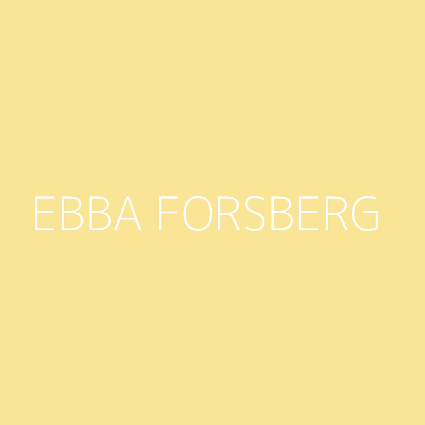 Ebba Forsberg Playlist Artwork