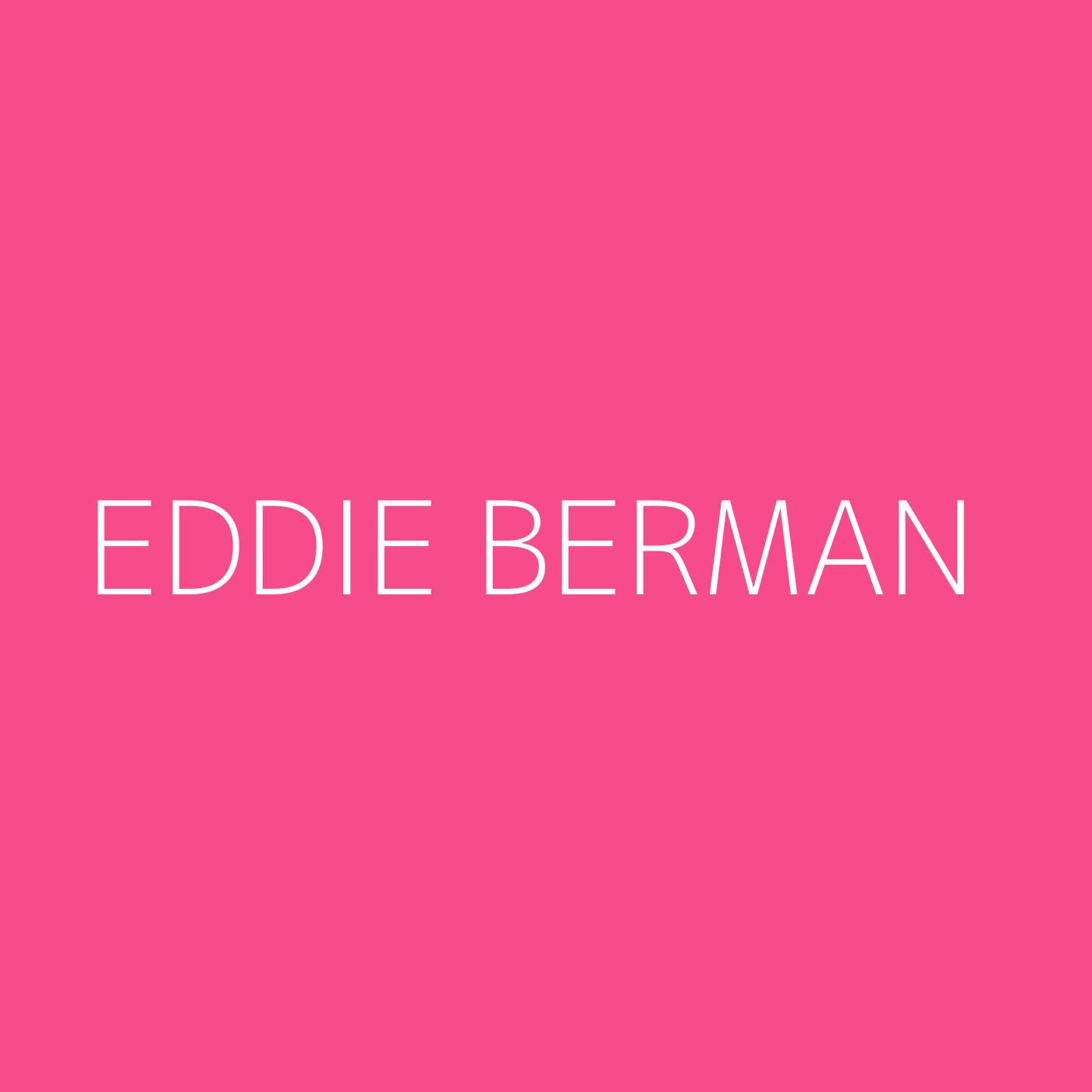 Eddie Berman Playlist Artwork