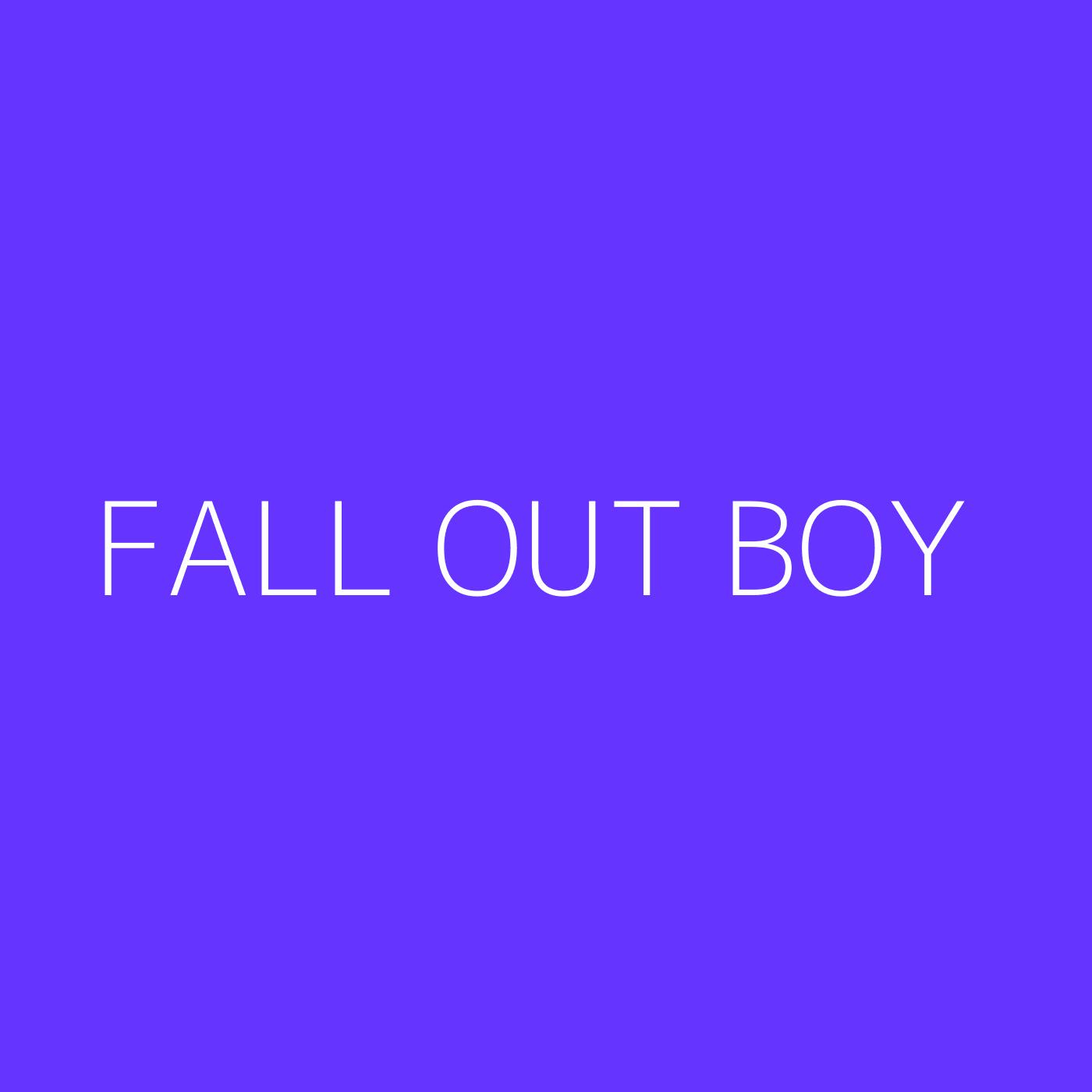 Fall Out Boy Playlist Artwork