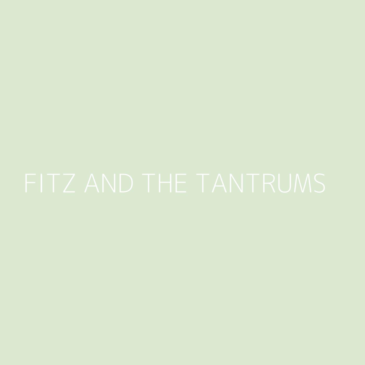 Fitz and The Tantrums Playlist Artwork