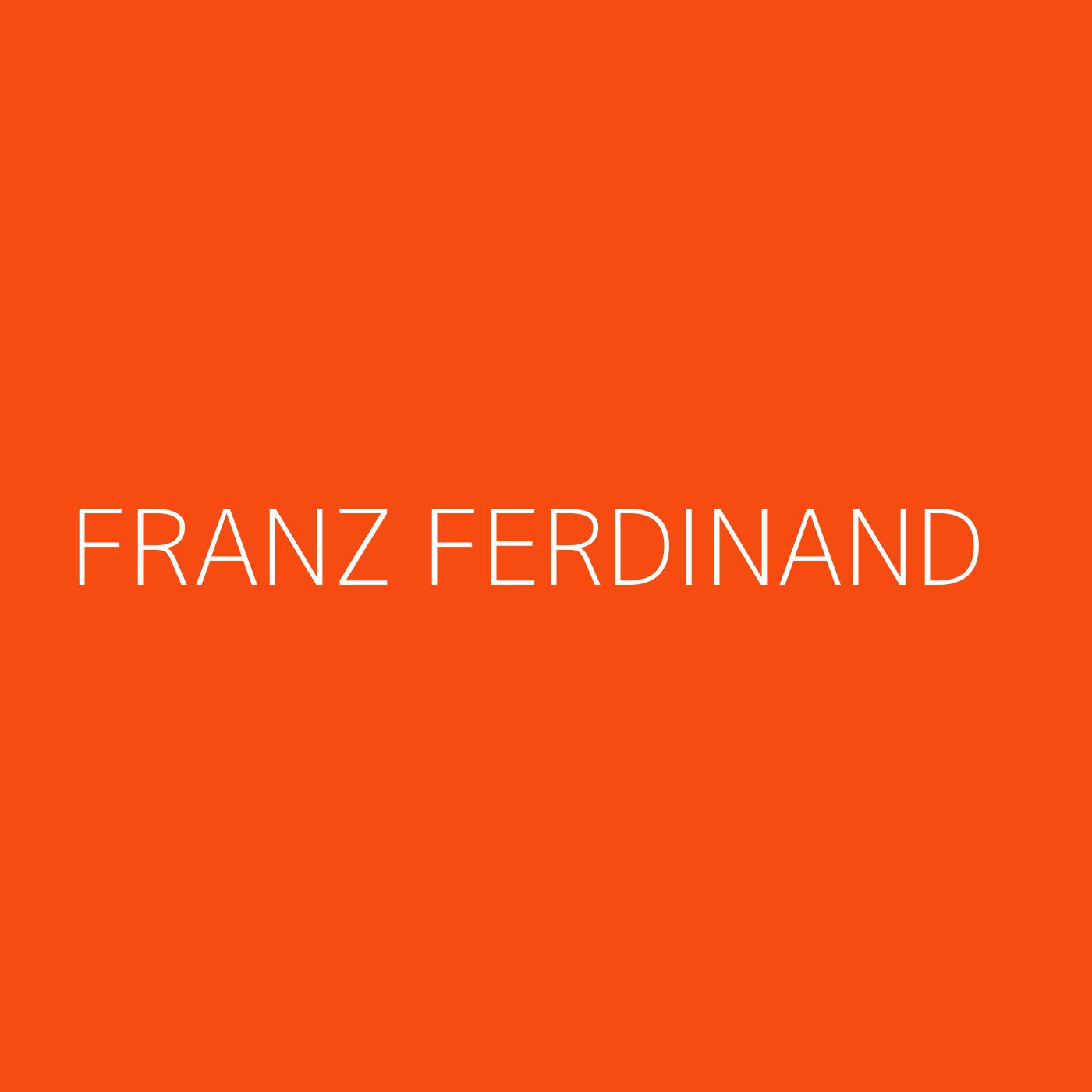 Franz Ferdinand Playlist Artwork