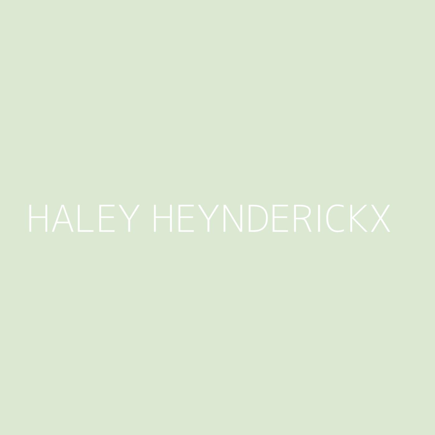 Haley Heynderickx Playlist Artwork