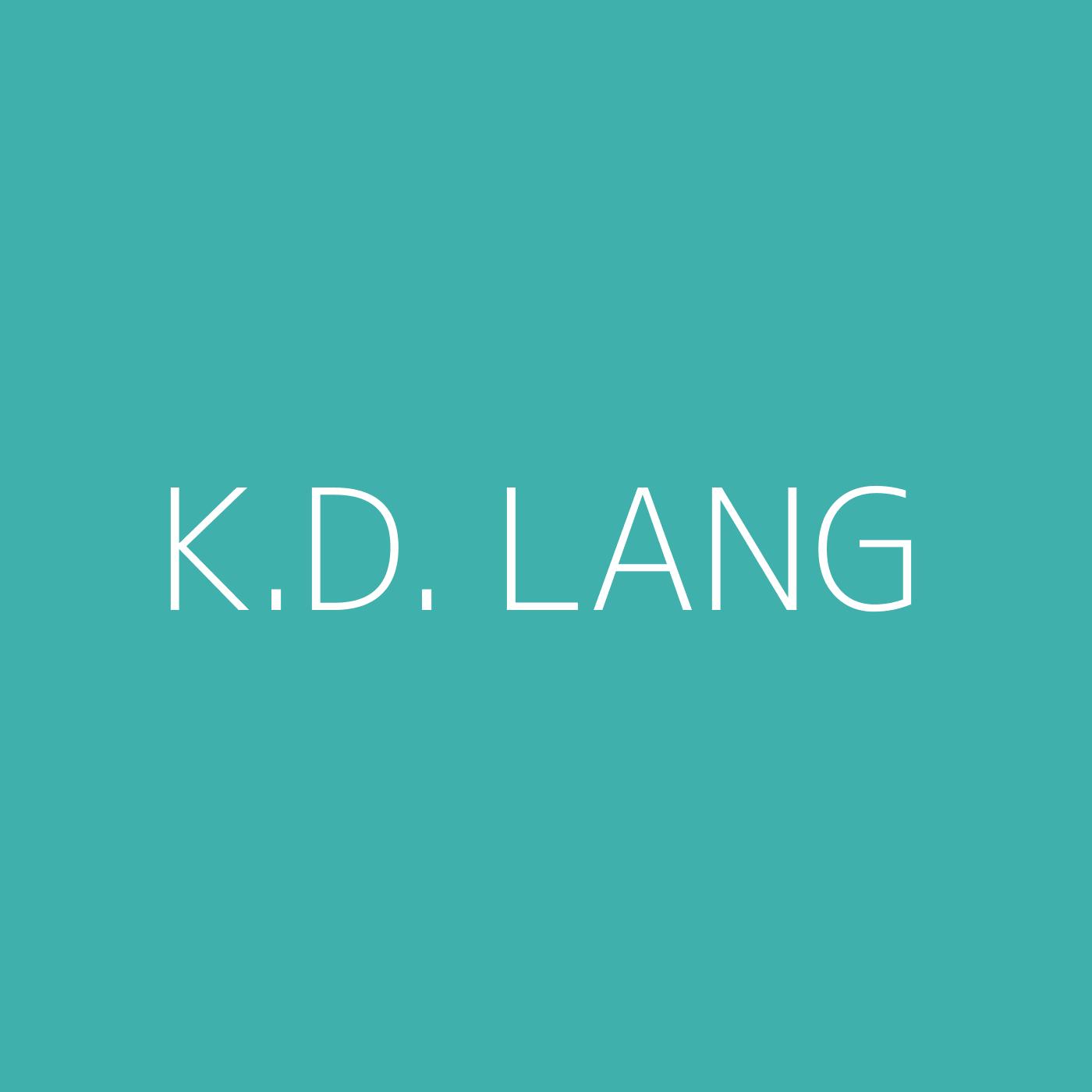 k.d. lang Playlist Artwork