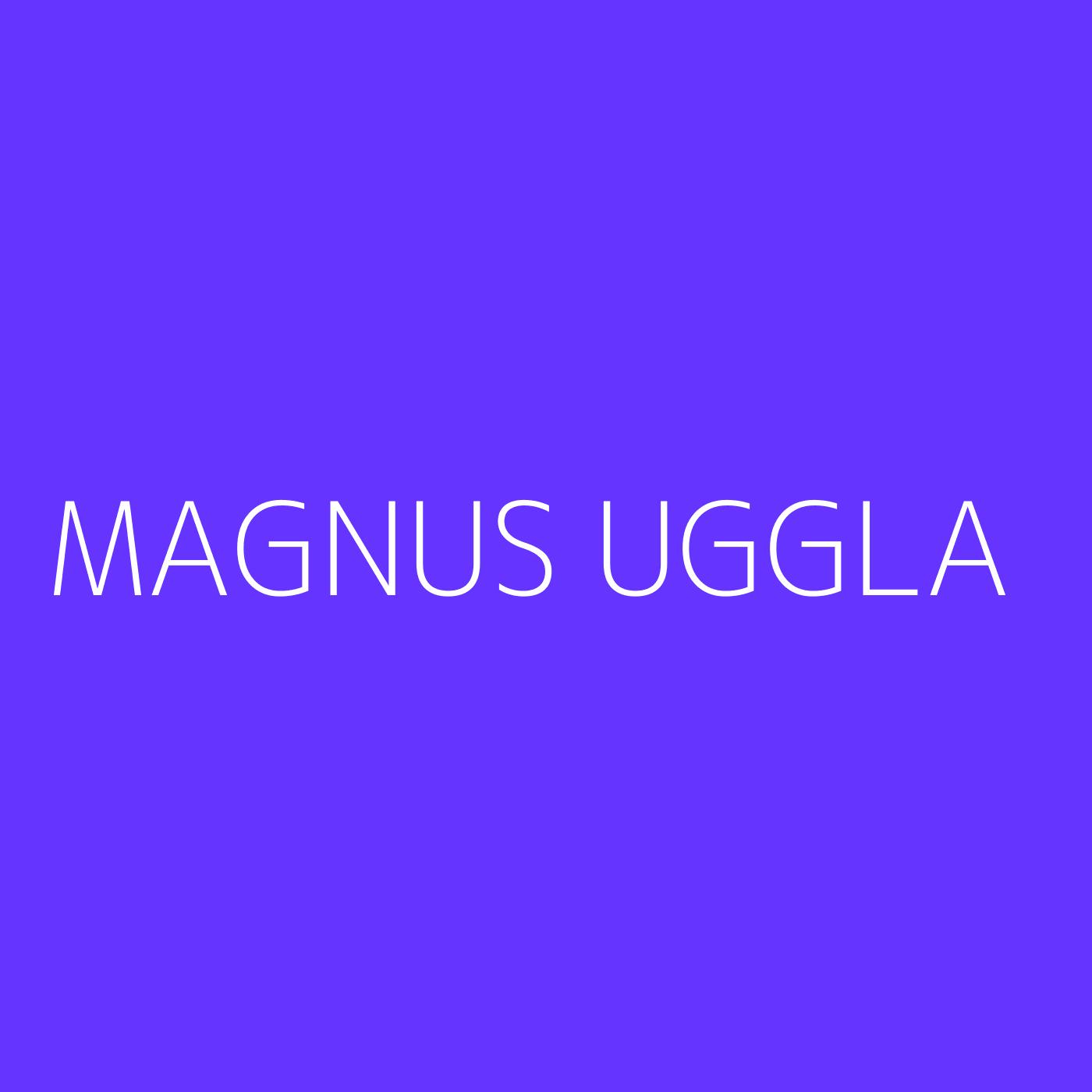 Magnus Uggla Playlist Artwork