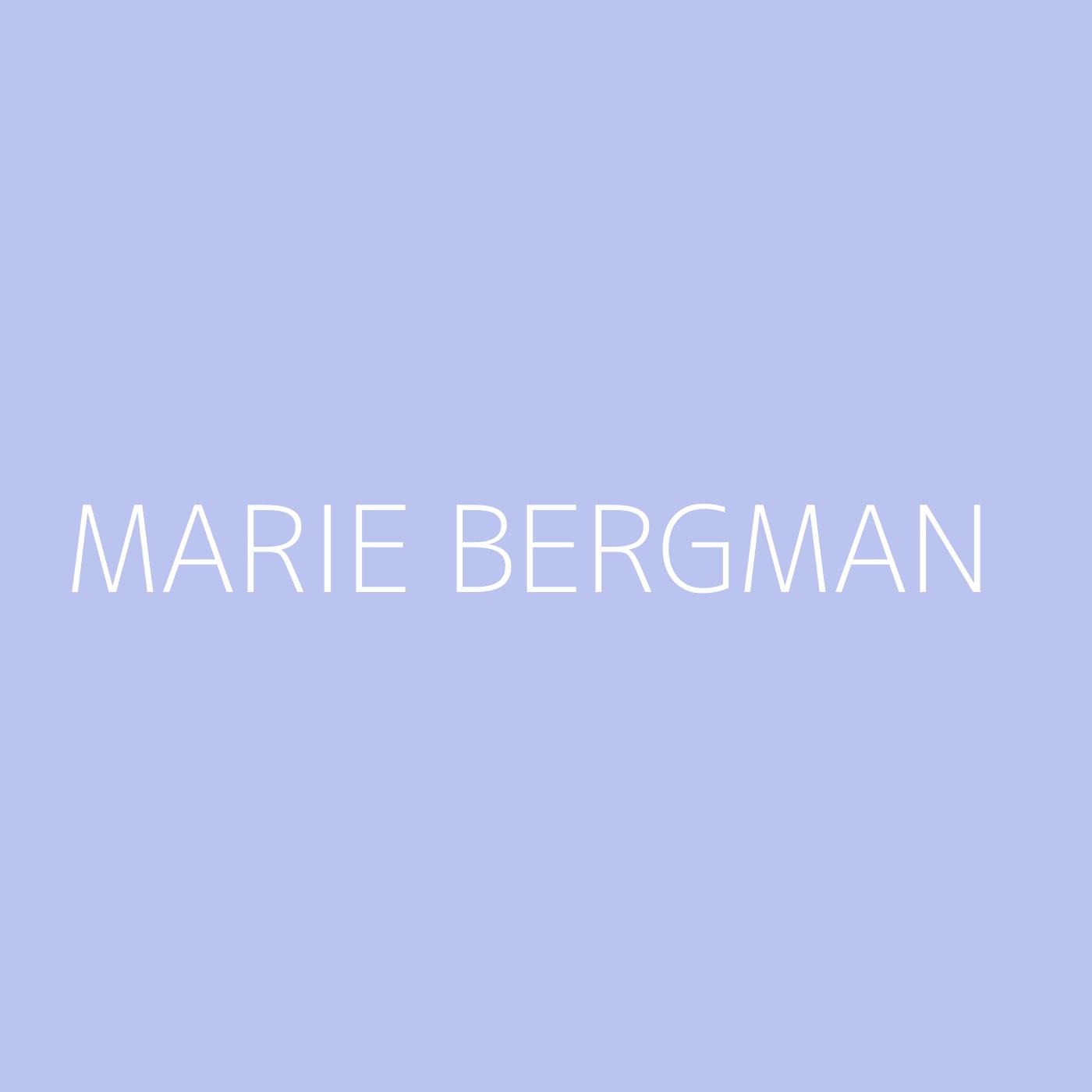 Marie Bergman Playlist Artwork