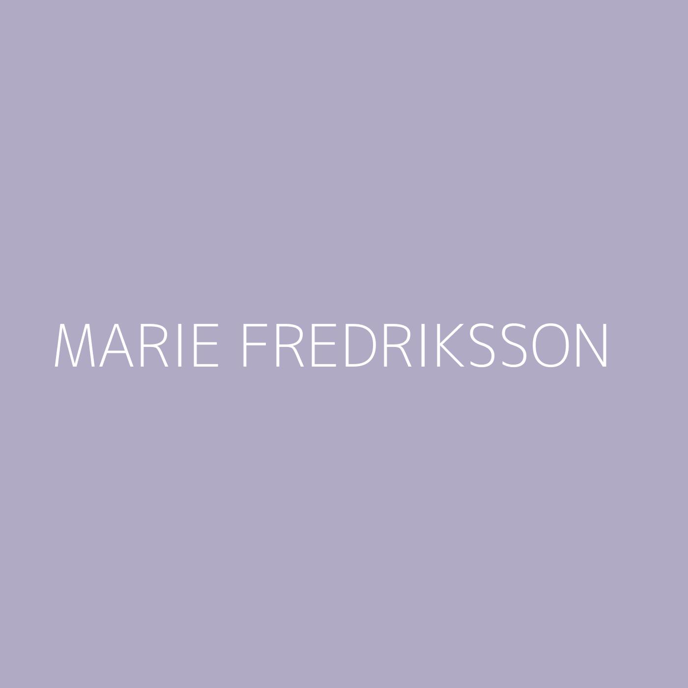 Marie Fredriksson Playlist Artwork