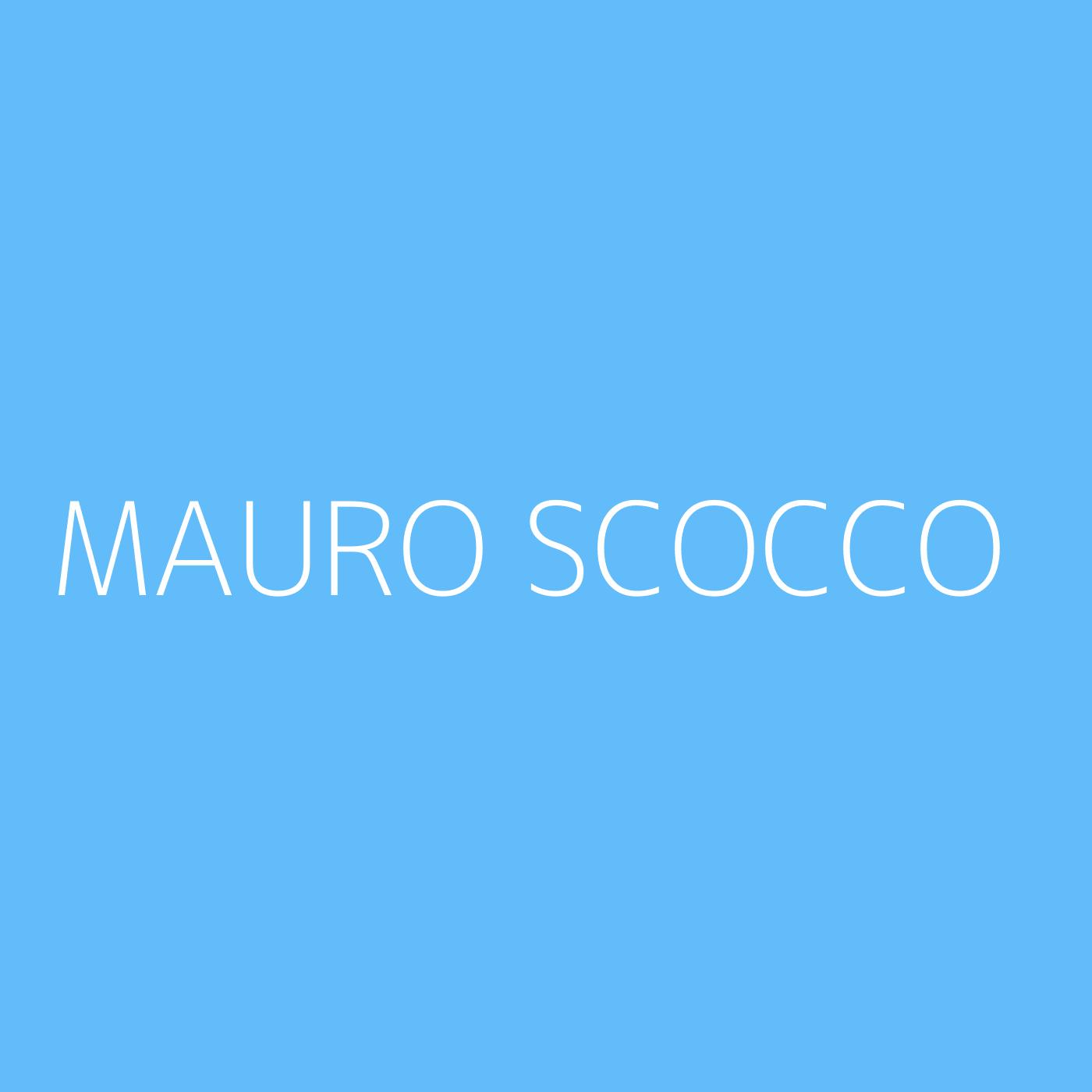 Mauro Scocco Playlist Artwork