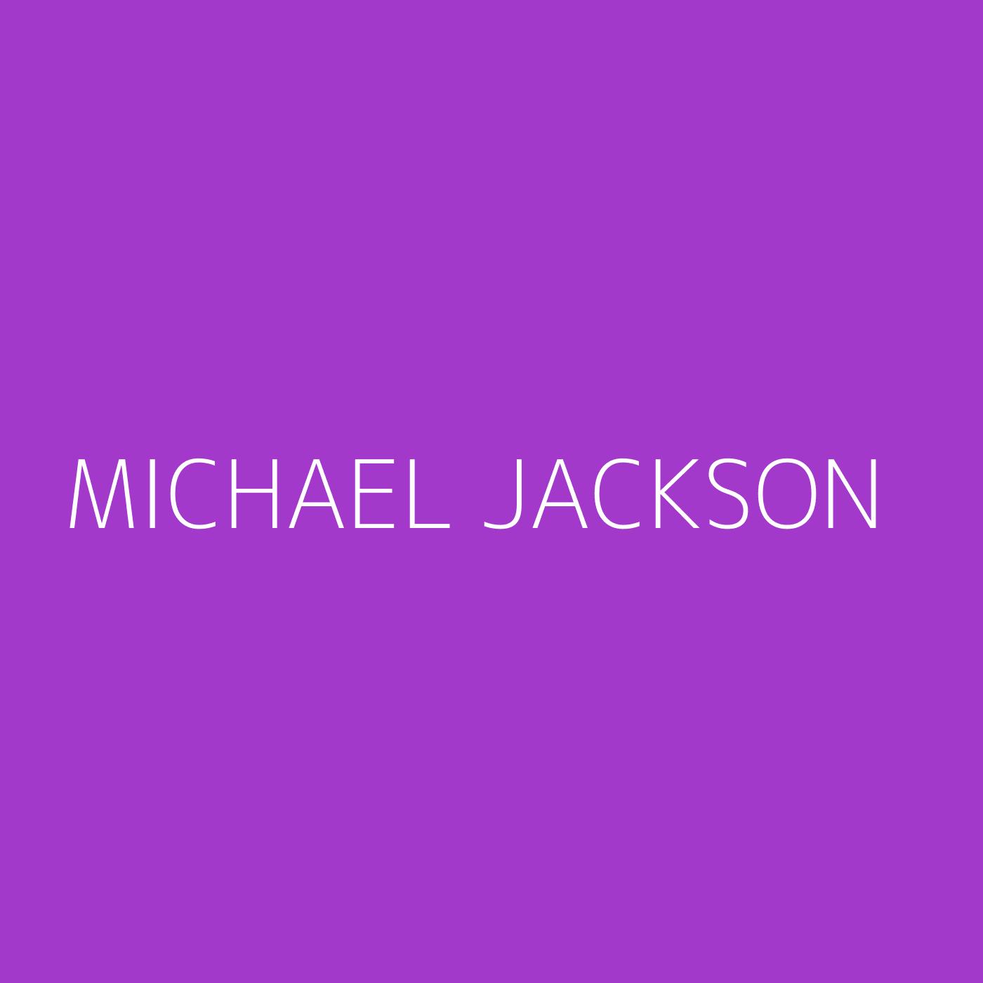 Michael Jackson Playlist Artwork