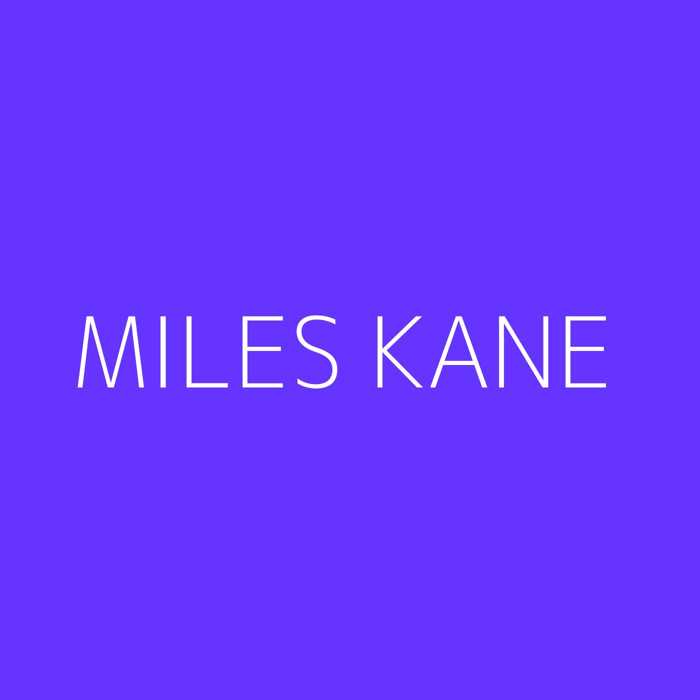 Miles Kane Playlist Artwork