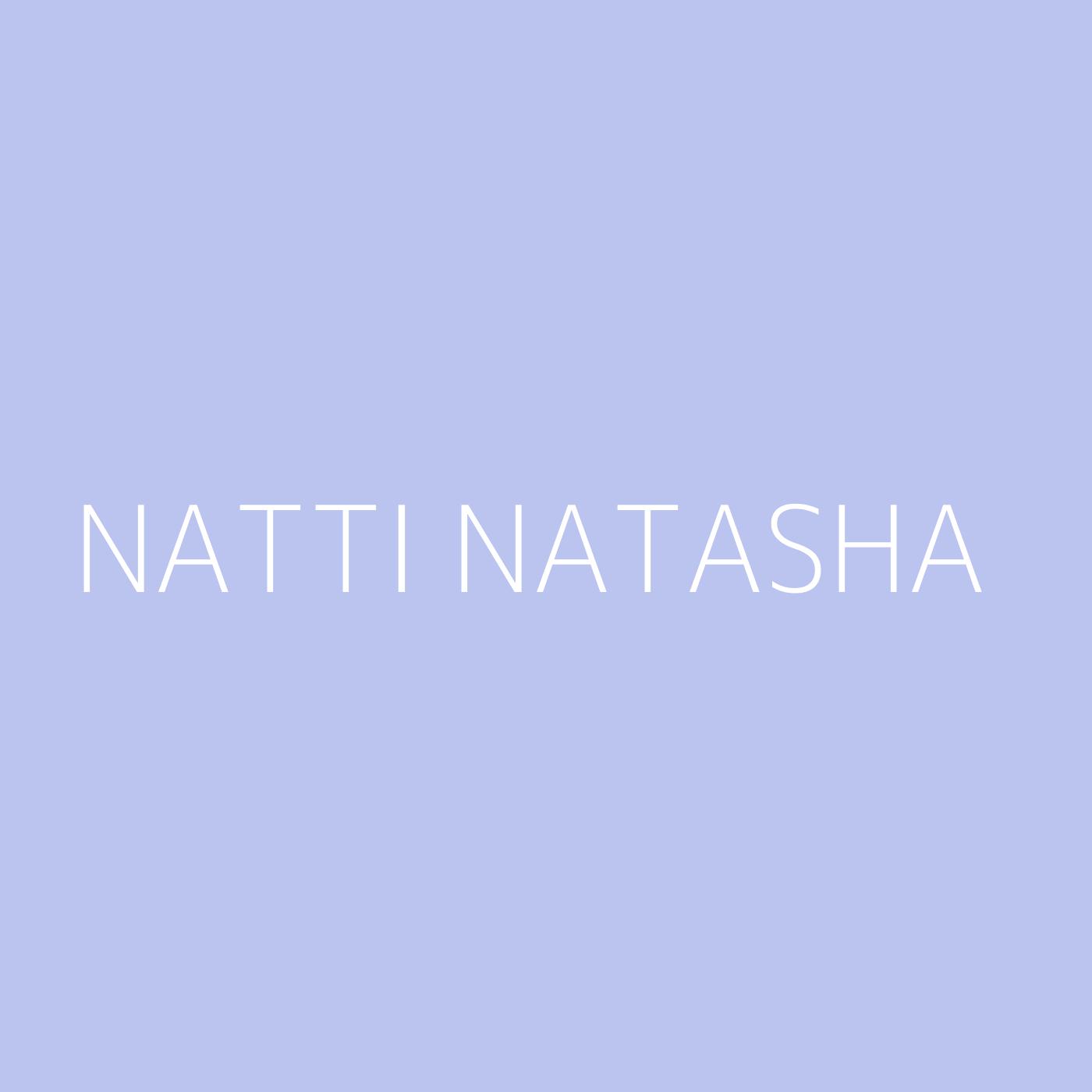 Natti Natasha Playlist Artwork