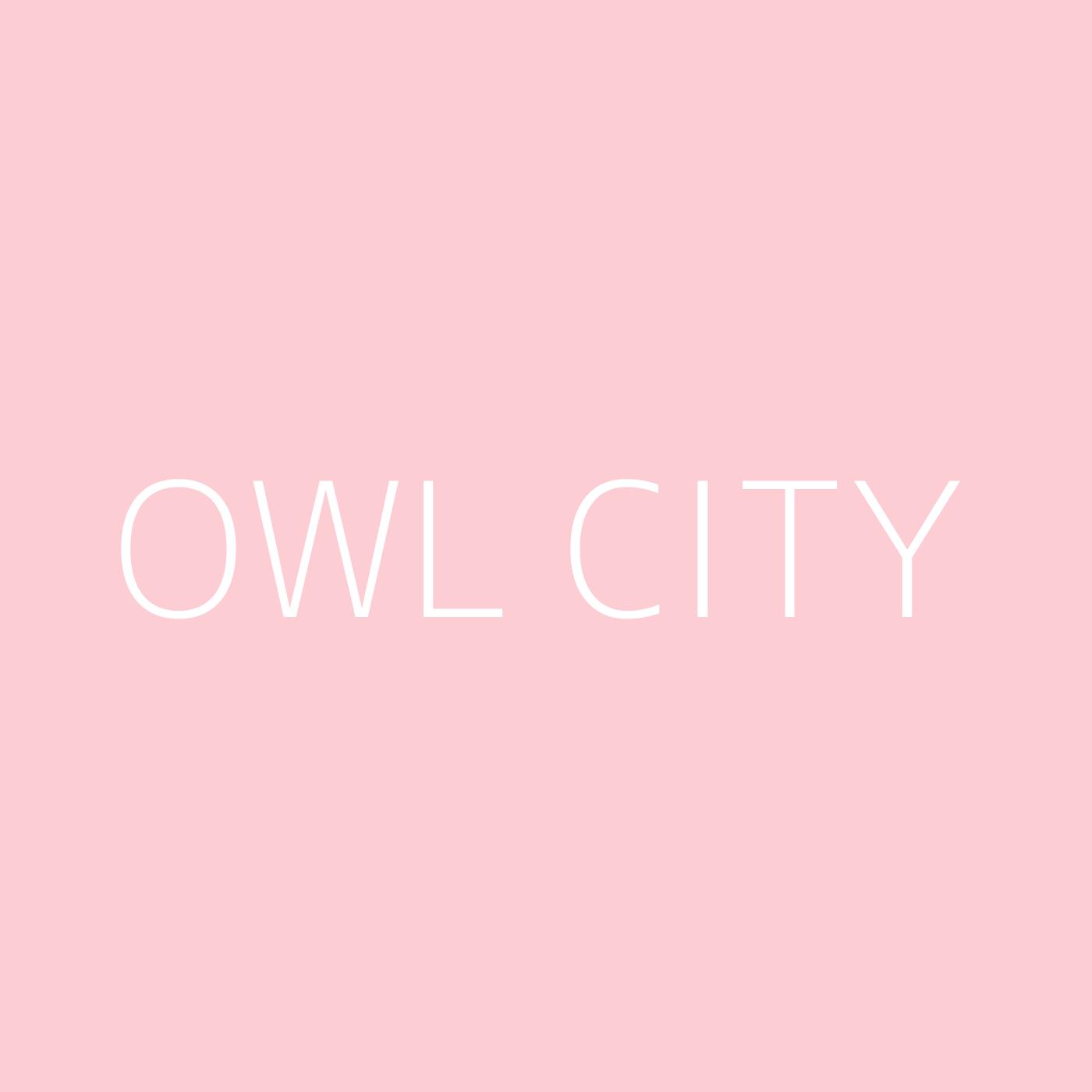 Owl City Playlist Artwork