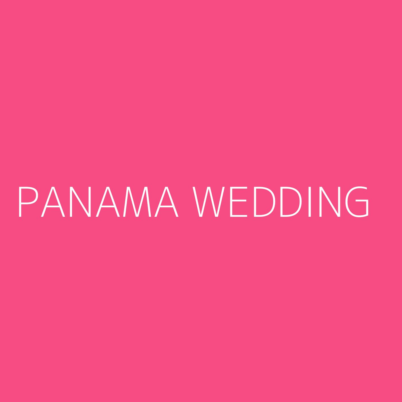 Panama Wedding Playlist Artwork