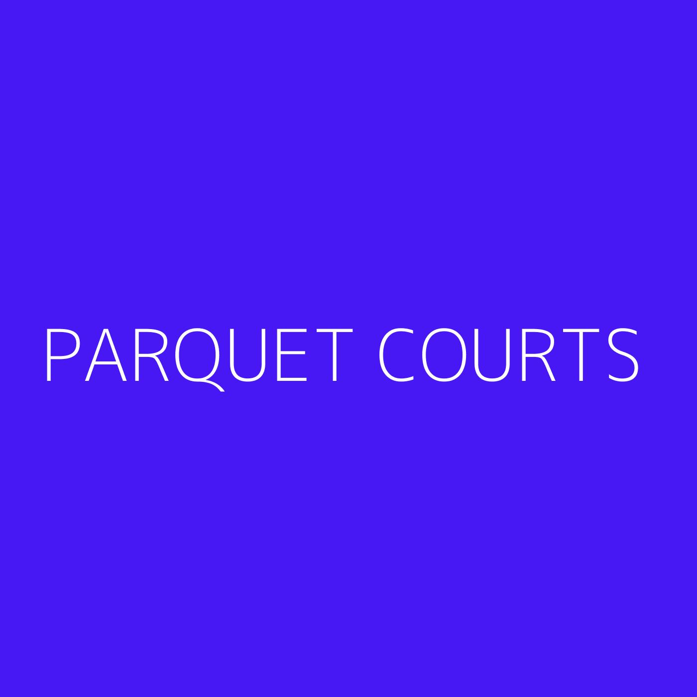 Parquet Courts Playlist Artwork