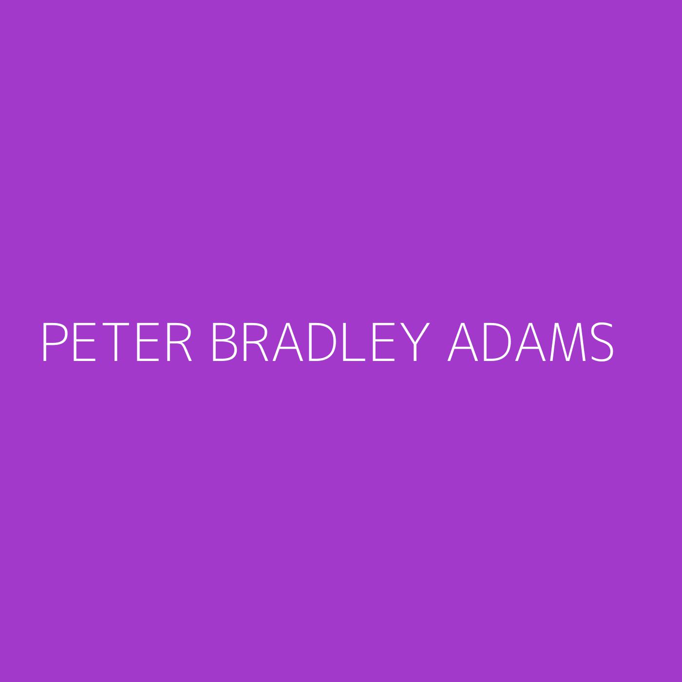 Peter Bradley Adams Playlist Artwork