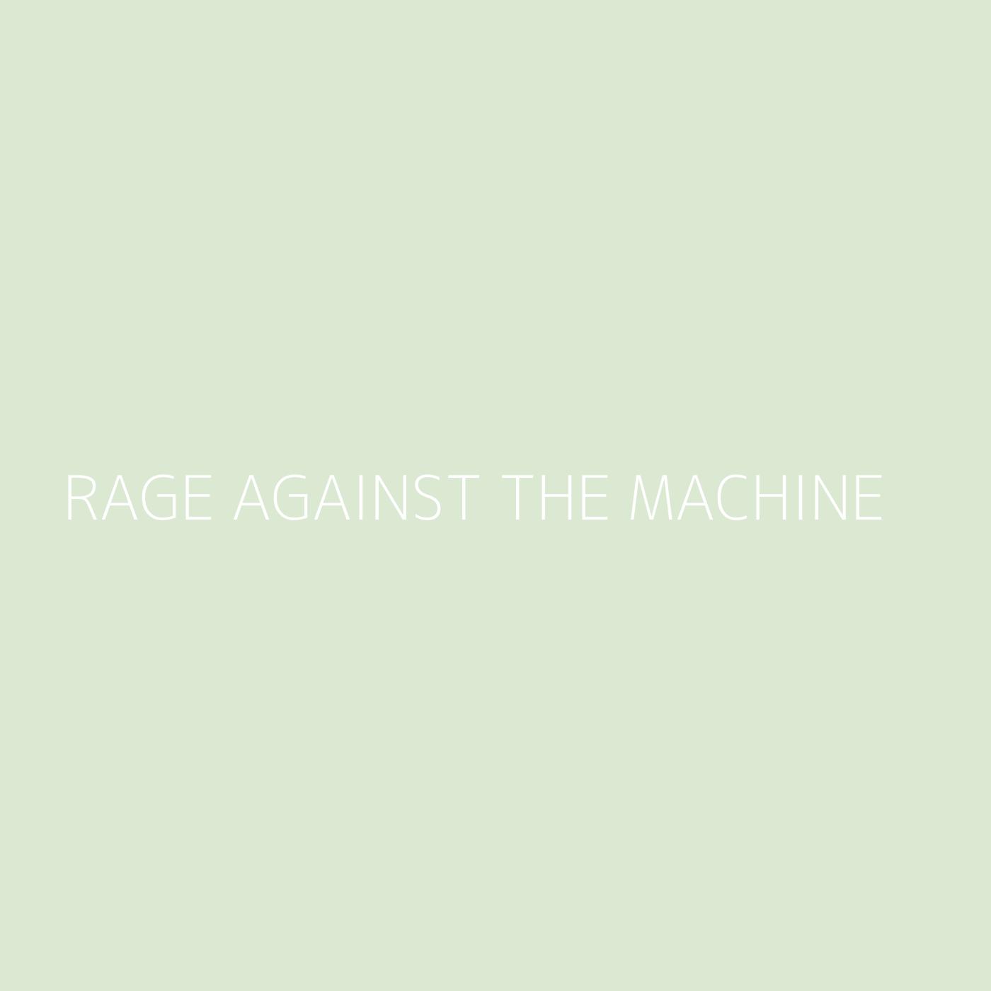 Rage Against The Machine Playlist Artwork