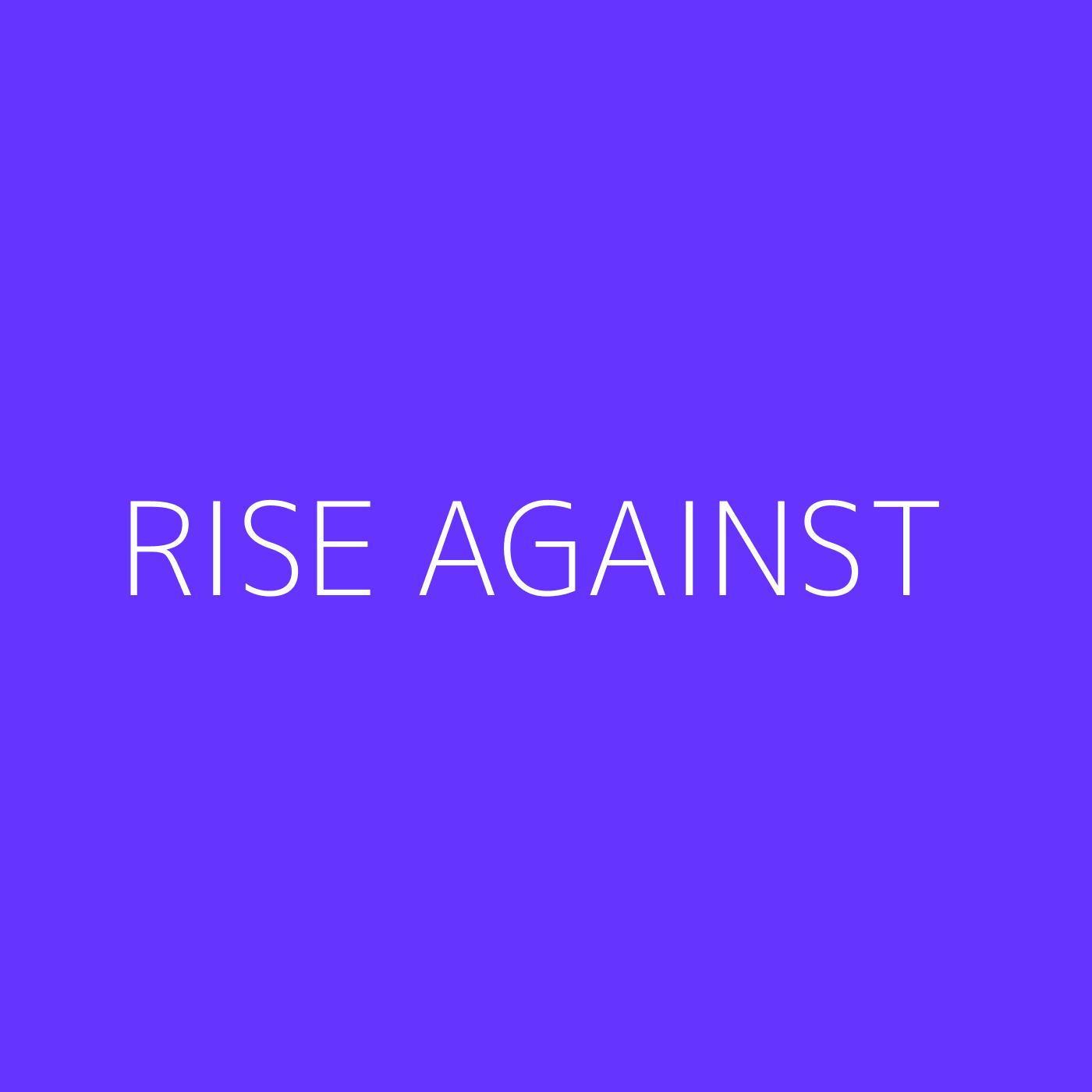 Rise Against Playlist Artwork