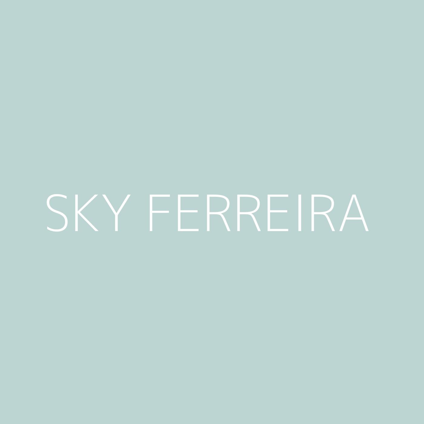 Sky Ferreira Playlist Artwork