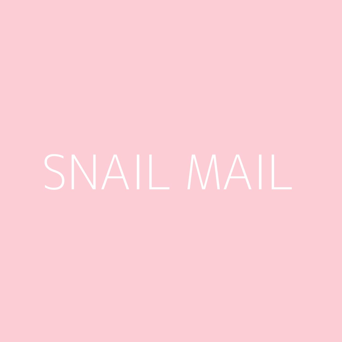 Snail Mail Playlist Artwork