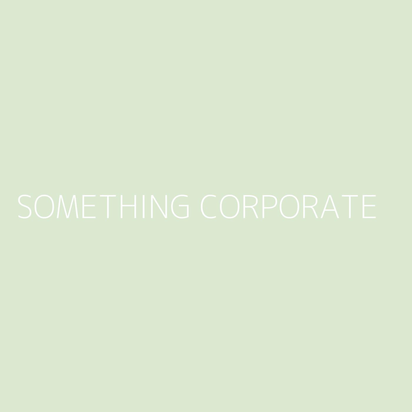 Something Corporate Playlist Artwork