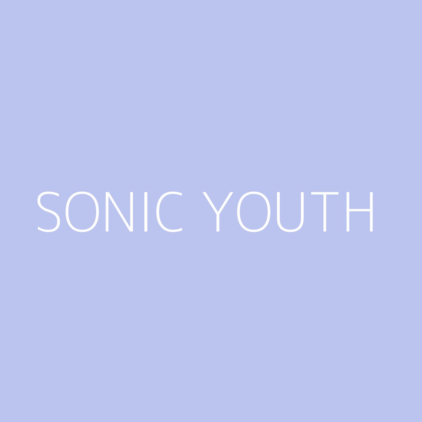 Sonic Youth Playlist Artwork