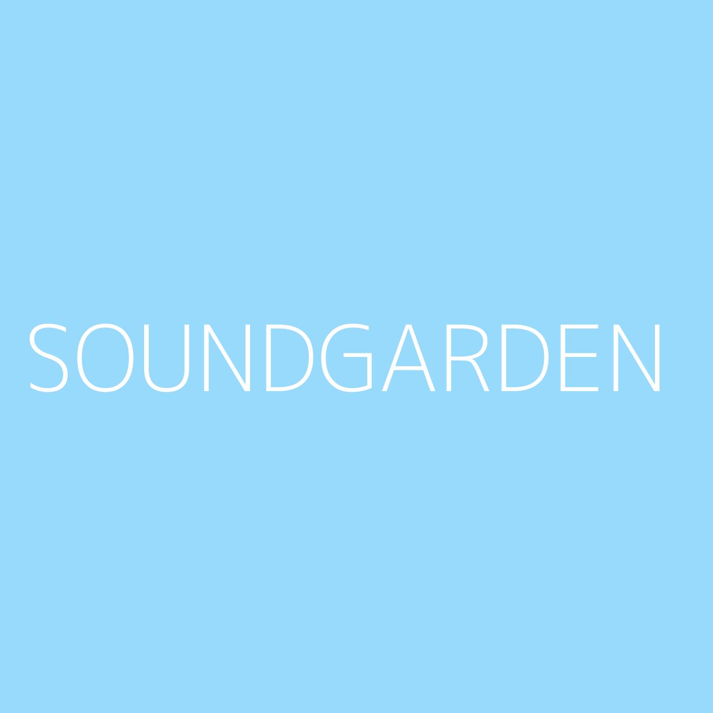 Soundgarden Playlist Artwork