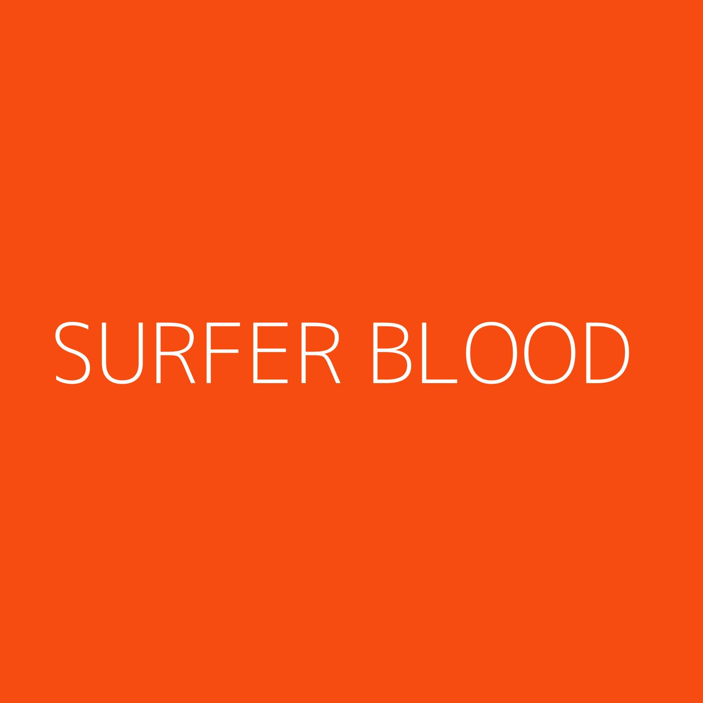 Surfer Blood Playlist Artwork