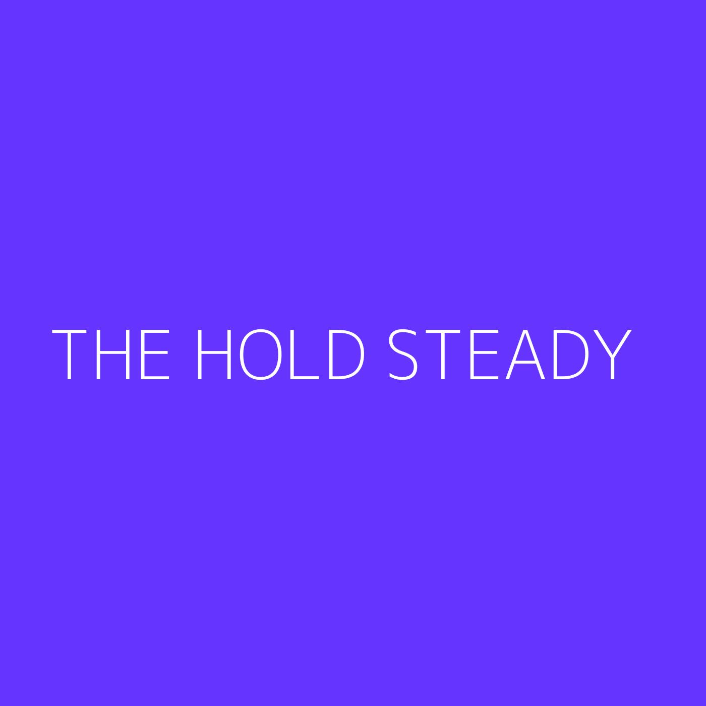 The Hold Steady Playlist Artwork