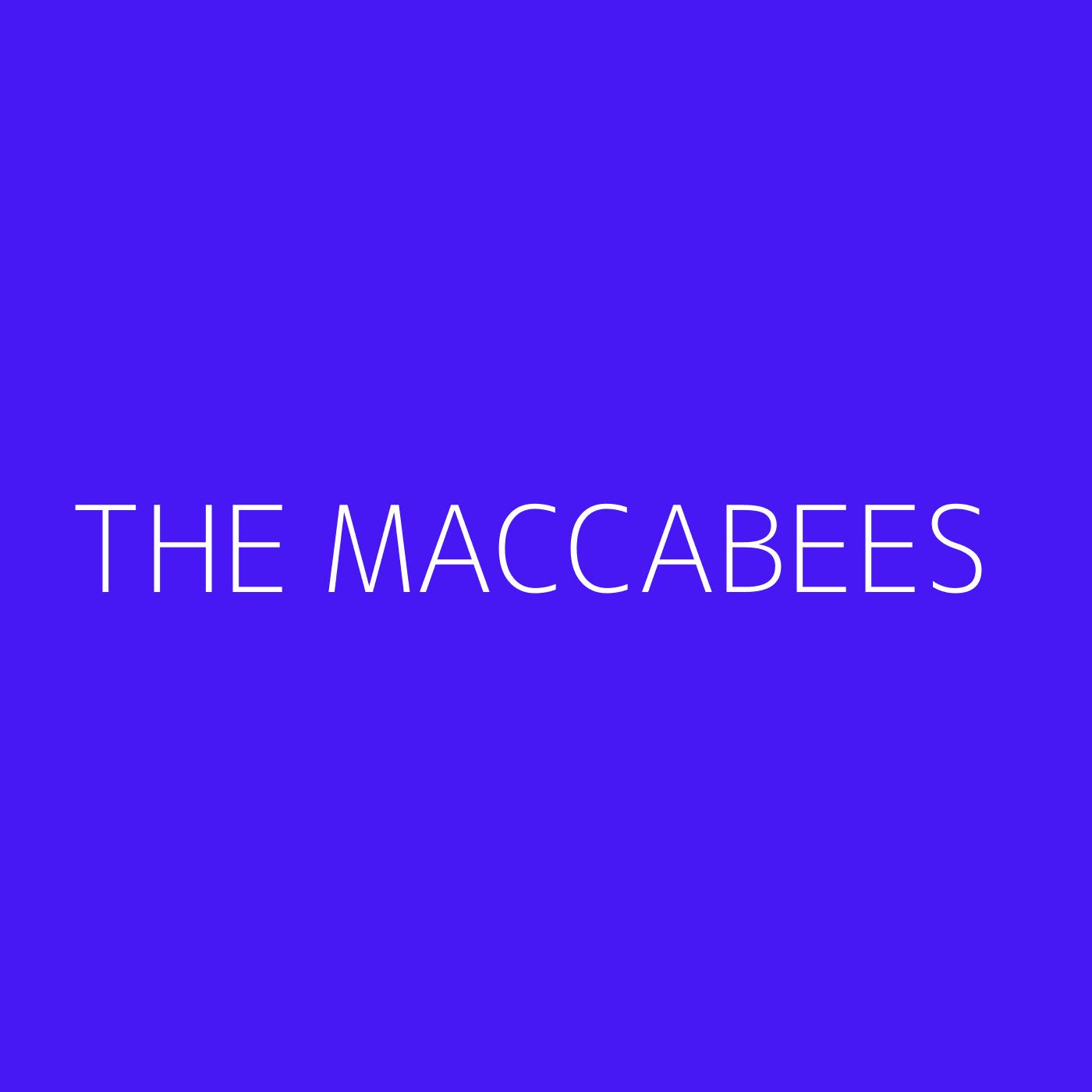 The Maccabees Playlist Artwork