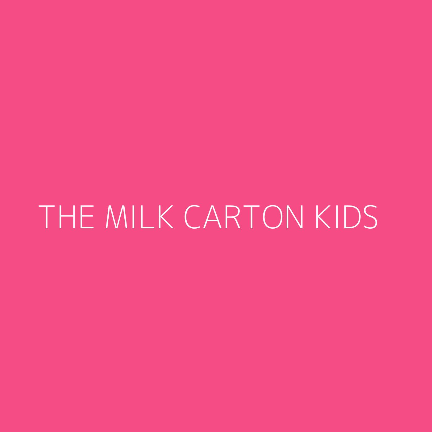 The Milk Carton Kids Playlist Artwork