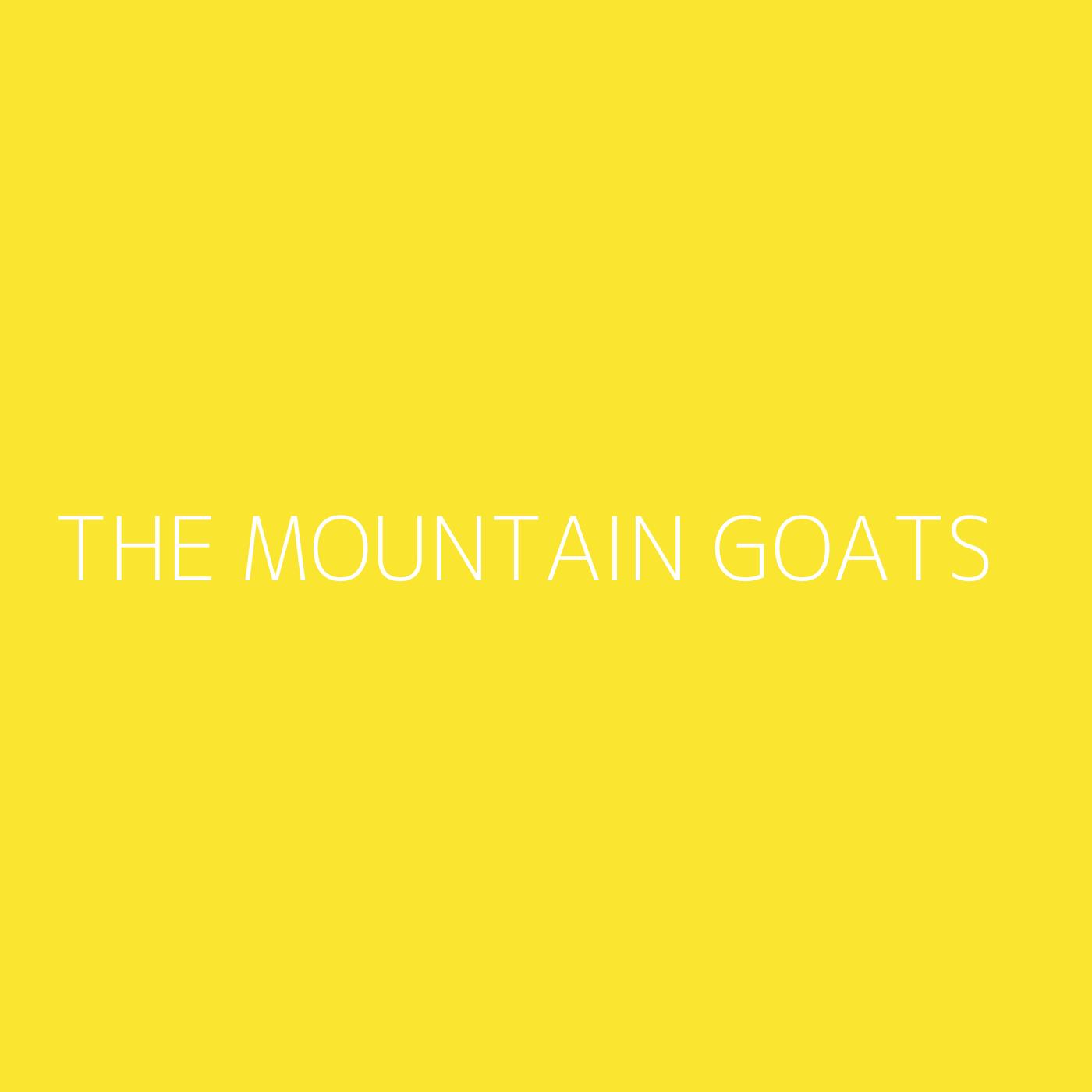 The Mountain Goats Playlist Artwork