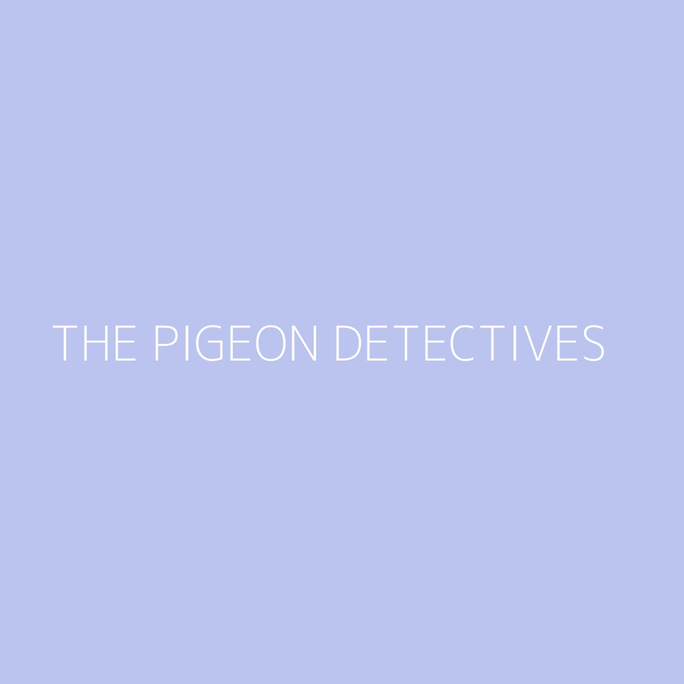 The Pigeon Detectives Playlist Artwork