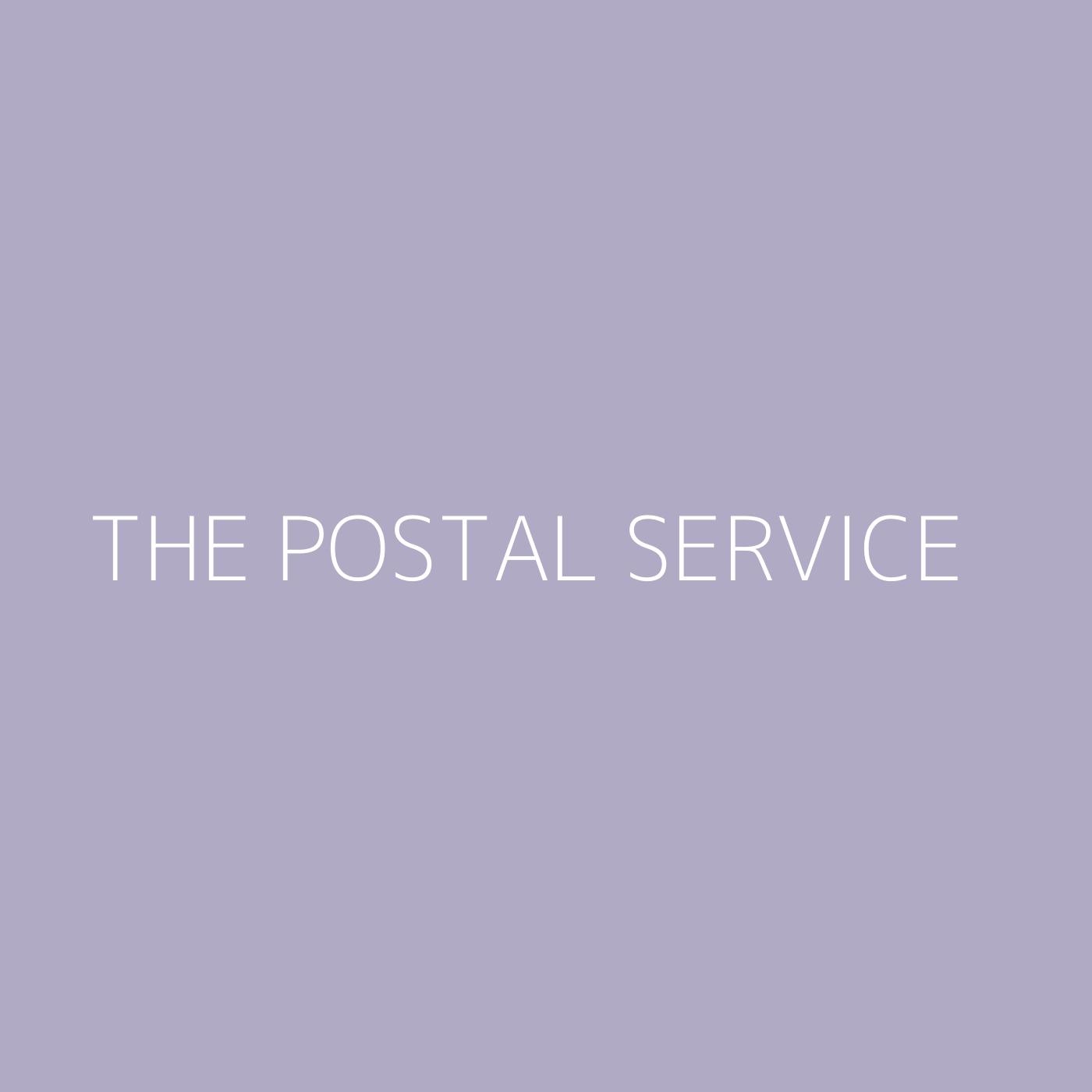 The Postal Service Playlist Artwork