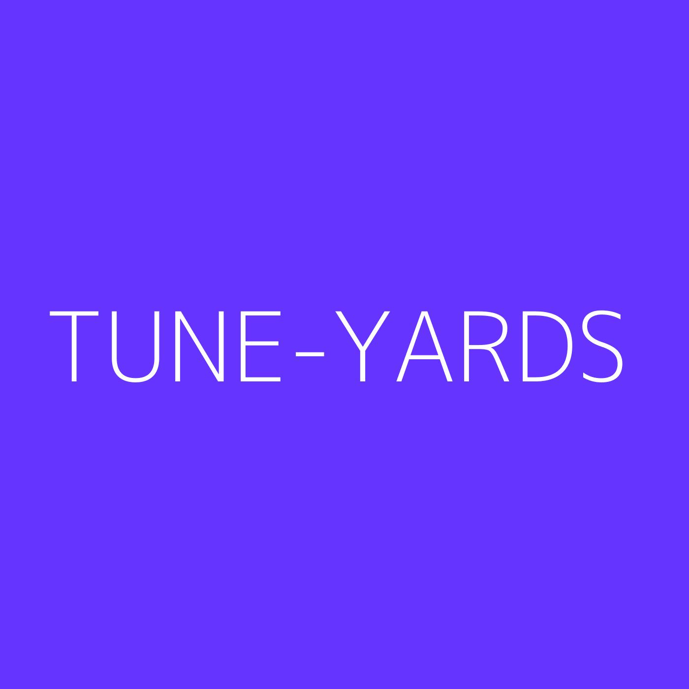 Tune-Yards Playlist Artwork