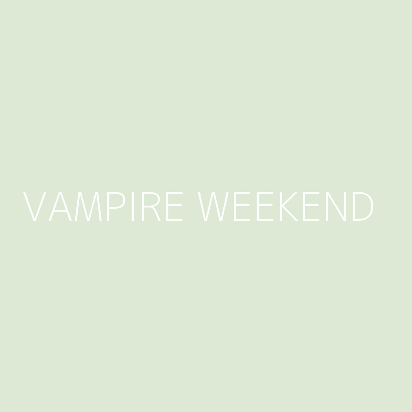 Vampire Weekend Playlist Artwork